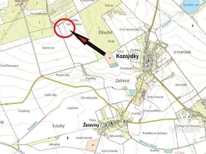 Prodej pole, Kozojídky, 867 m2