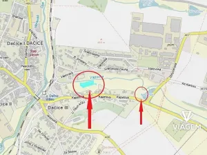 Prodej podílu zahrady, Dačice, 1703 m2