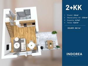 Pronájem bytu 2+kk, Praha - Vysočany, Fafkových, 54 m2