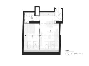 Pronájem bytu 2+kk, Praha - Nusle, Horní, 45 m2