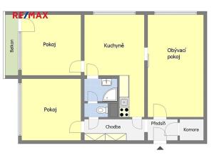Prodej bytu 3+1, Praha - Záběhlice, Narcisová, 73 m2