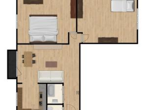 Pronájem bytu 3+kk, Praha - Vršovice, Ukrajinská, 69 m2