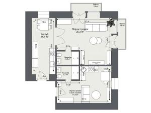 Prodej bytu 3+1, Praha - Vinohrady, Legerova, 64 m2