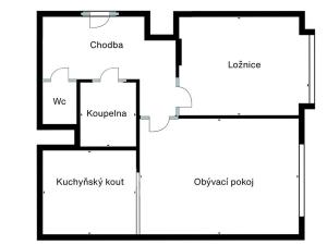 Prodej bytu 2+kk, Mělník, Zádušní, 43 m2