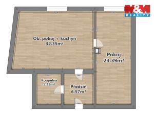 Pronájem bytu 2+kk, Plzeň - Severní Předměstí, Otýlie Beníškové, 67 m2