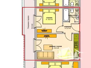 Prodej bytu 2+kk, Bjala, Bulharsko, 46 m2