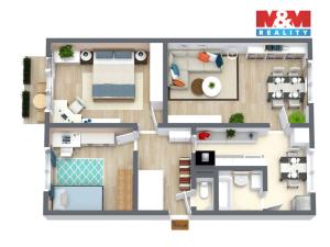 Prodej bytu 3+1, Blansko, Pod Javory, 75 m2