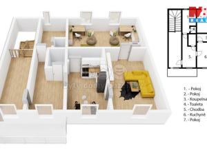 Prodej bytu 3+1, Ohnišov, 110 m2