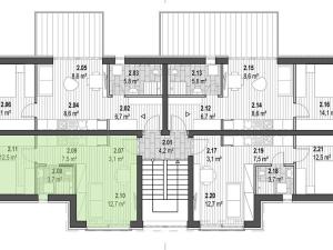 Prodej bytu 2+kk, Kunčice nad Labem, 39 m2