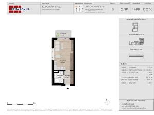Pronájem bytu 1+kk, Písek, Pražská, 32 m2