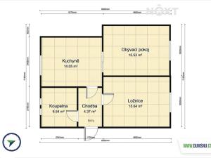 Pronájem bytu 2+1, Šumperk, 8. května, 56 m2