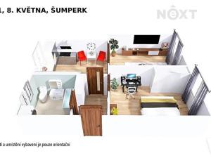 Pronájem bytu 2+1, Šumperk, 8. května, 56 m2