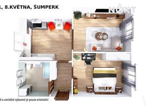 Pronájem bytu 2+1, Šumperk, 8. května, 56 m2