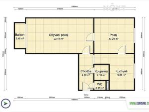 Prodej bytu 2+1, Šumperk, Revoluční, 55 m2