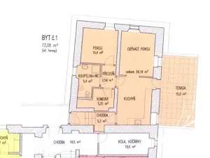 Pronájem bytu 2+kk, Kutná Hora, Kremnická, 58 m2