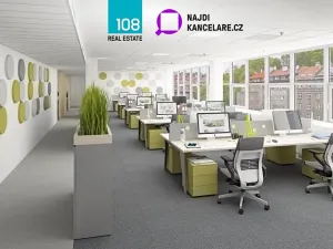 Pronájem kanceláře, Praha - Smíchov, Radlická, 234 m2