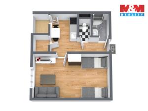 Prodej bytu 1+1, Karlovy Vary, K. Čapka, 36 m2