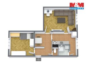 Prodej bytu 2+1, Aš, Příbramská, 51 m2
