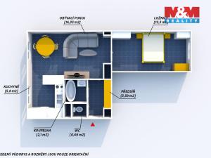 Prodej bytu 2+kk, Praha - Vršovice, Ruská, 42 m2