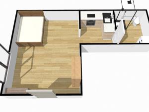 Pronájem bytu 1+1, Praha - Dubeč, náměstí U lípy svobody, 32 m2