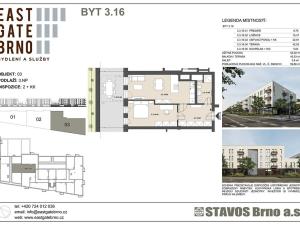 Prodej bytu 2+kk, Brno, Řípská, 53 m2