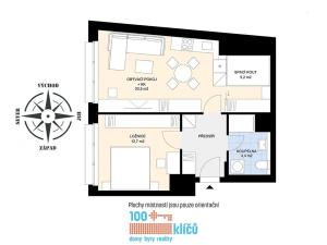 Prodej bytu 2+kk, Praha - Holešovice, U průhonu, 50 m2