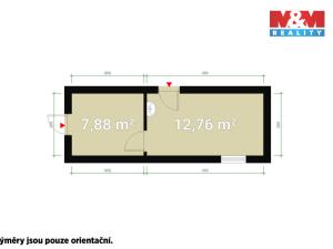 Pronájem kanceláře, Horní Bříza, K Cihelně, 21 m2