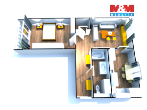 Prodej bytu 2+1, Ostrava - Moravská Ostrava, Hornopolní, 56 m2