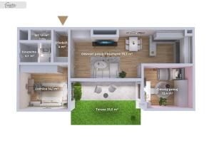 Prodej bytu 3+kk, Oslavany, náměstí 13. prosince, 76 m2