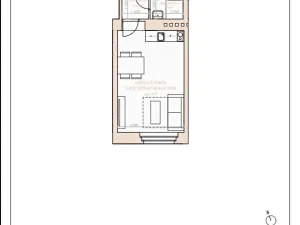 Pronájem bytu 1+kk, Praha - Vinohrady, 26 m2