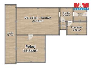 Pronájem bytu 2+kk, Plzeň - Severní Předměstí, Bolevecká, 54 m2
