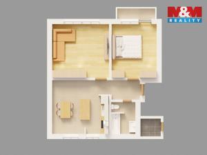 Prodej bytu 3+kk, Unhošť, Karla Čapka, 62 m2