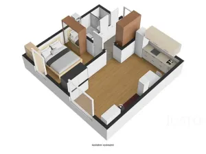 Pronájem bytu 2+kk, Hostivice, Za Mlýnem, 44 m2