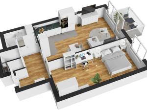 Pronájem bytu 2+kk, Praha - Kbely, Herlíkovická, 52 m2