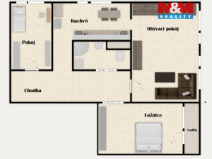 Prodej bytu 3+1, Chrudim - Chrudim III, U Stadionu, 71 m2