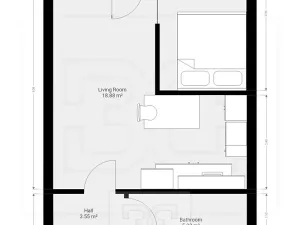 Pronájem bytu 2+kk, Praha - Letňany, Škrábkových, 41 m2