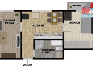 Prodej bytu 2+1, Kněžice, 48 m2