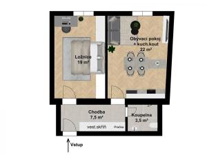 Prodej bytu 2+kk, Praha - Vršovice, Na spojce, 54 m2