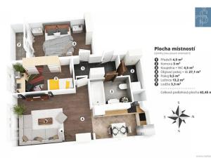 Prodej bytu 3+1, Praha - Újezd nad Lesy, Žárovická, 68 m2