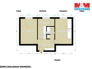 Pronájem bytu 2+1, Kaznějov, Školní, 58 m2
