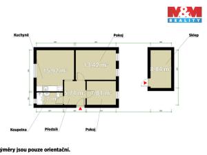 Pronájem bytu 2+1, Holýšov, Na Radosti, 46 m2