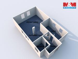 Pronájem bytu 2+kk, Lásenice, 55 m2