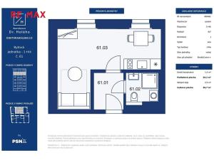 Pronájem bytu 1+kk, Praha - Libeň, náměstí Dr. Václava Holého, 27 m2