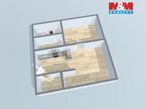 Pronájem bytu 2+kk, Kolín - Kolín II, Kmochova, 62 m2