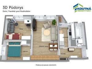 Pronájem bytu 3+1, Frenštát pod Radhoštěm, 61 m2