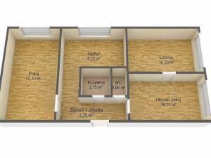 Prodej bytu 3+1, Týniště nad Orlicí, Okružní, 69 m2