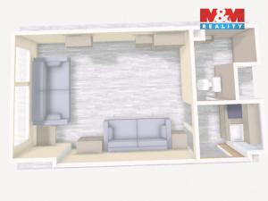 Pronájem bytu 1+kk, Praha - Vokovice, Evropská, 22 m2