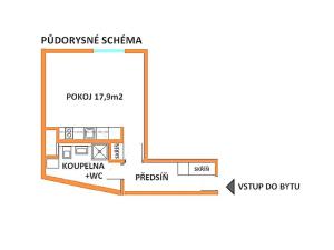 Pronájem bytu 1+kk, Brno, Mlýnská, 32 m2