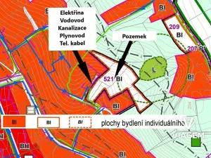 Prodej pozemku pro bydlení, Zlín, 1926 m2