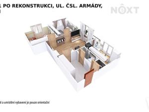 Pronájem bytu 3+1, Zábřeh, Československé armády, 60 m2
